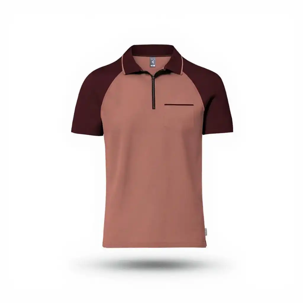 Single Jersey Knitted Zipper Polo Manufacturer For Spain