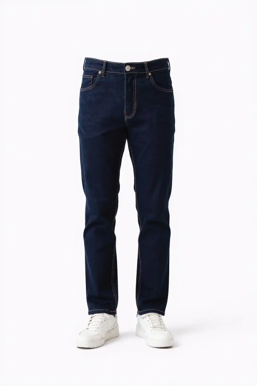 Straight Fit Navy Jeans Top Factory For Switzerland